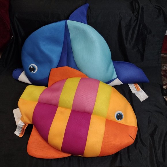 2 Large Beanbag Plush Fish - Large Plush Pillow - Disney Fish - Picture 1 of 13